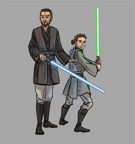 Master Dooku And Padawan Qui Gon Jinn By Rolfwolf On Deviantart