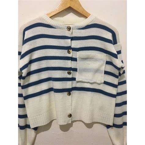 Jual Emira Cardigan Knit Salur Shopee Indonesia