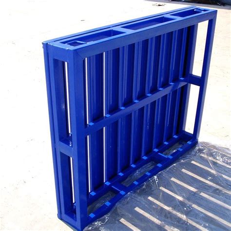 Powder Coating Industrial Stackable Steel Pallets Heavy Duty Metal