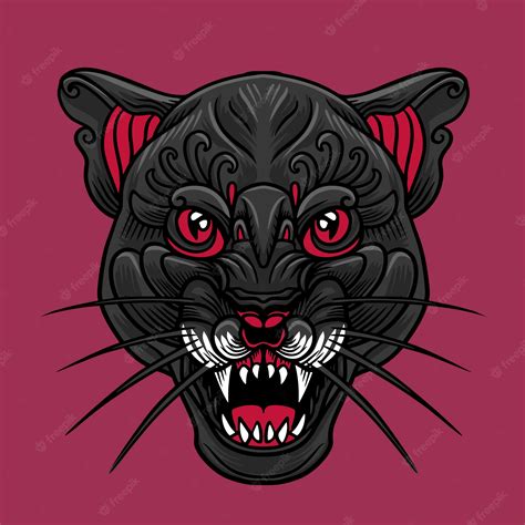 Premium Vector | Panther head