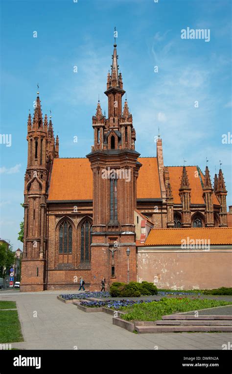 Church Of St Ann Vilnius Stock Photo Alamy