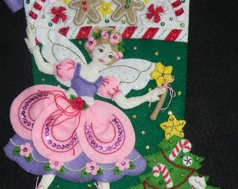 Sugarplum Fairy Completed Bucilla Stocking Etsy