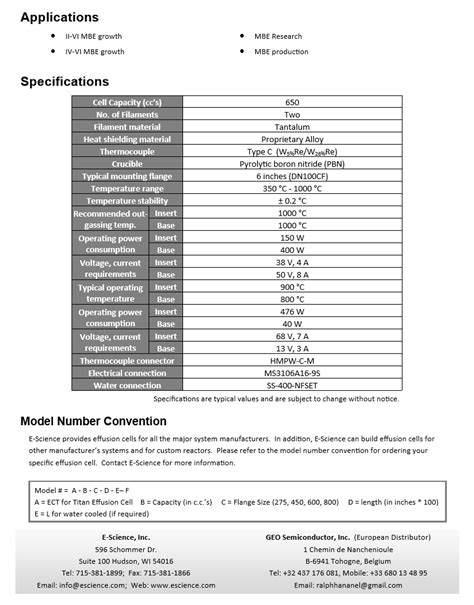 heated insert effusion cell  science