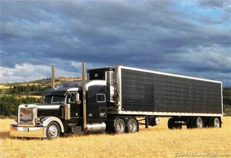 Semitrckn Peterbilt Custom With Matching Reefer