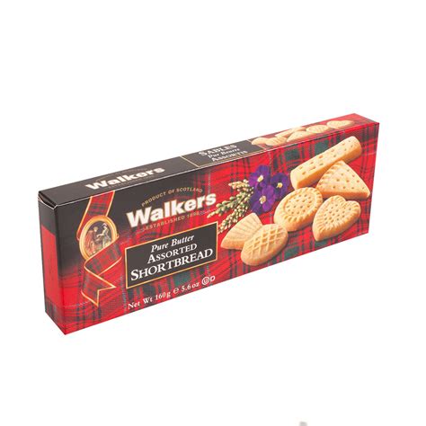 160g Carton Walkers Assorted Shortbread Shapes The Scotland Shop