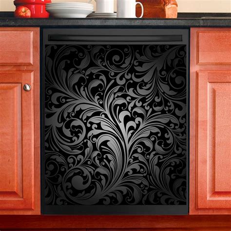 Kitchen Decor Dishwasher Magnet Cover Beautiful Dark Vintage Etsy