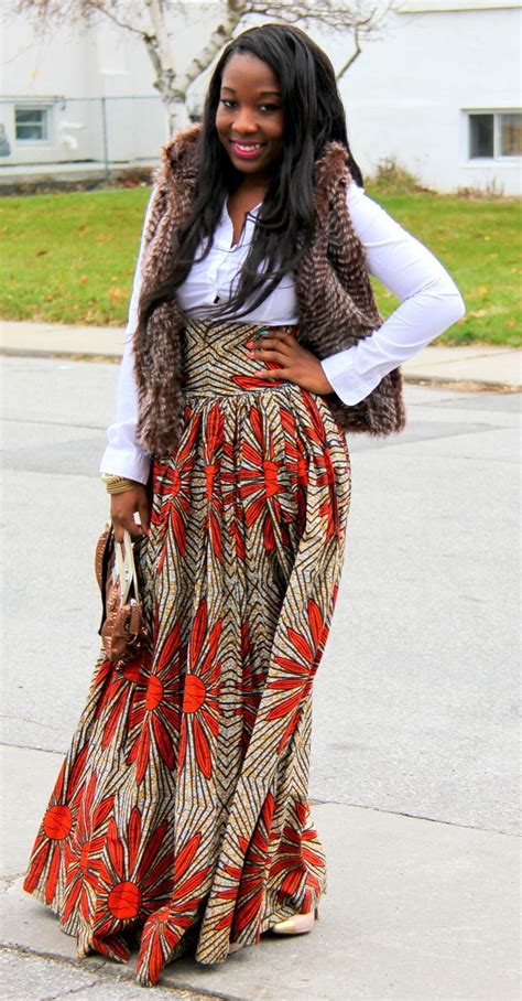 Ways To Style Your African Prints And Ankara Maxi Skirts