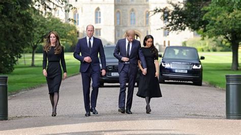 William Kate Harry And Meghan S Windsor Walkabout Was An Illusion After Queen S Death