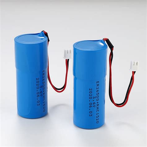 V Lithium Socl Er Rhc Battery Ah With Plug Soshine