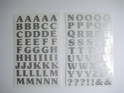 15mm Vinyl A Z Letters Self Adhesive Peel Etsy