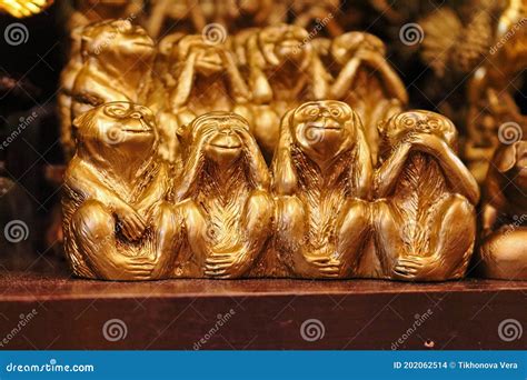 Four Wise Monkeys Stock Photo Image Of Design Asian 202062514