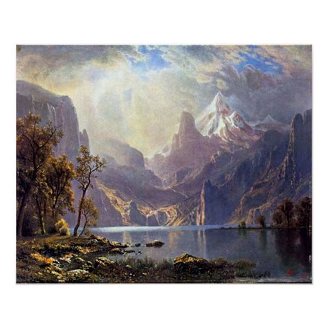 Vintage Landscape Lake Tahoe By Albert Bierstadt Poster