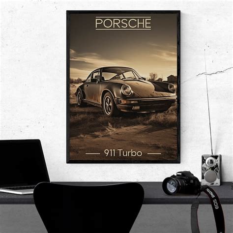 Porsche 911 Turbo Poster Etsy UK