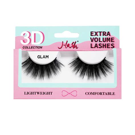 J Lash 3D Faux Mink Lash Glam 12 Unidades MAKEMORE