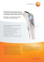 Infrared Temperature Measuring Instrument Testo Testo Pdf