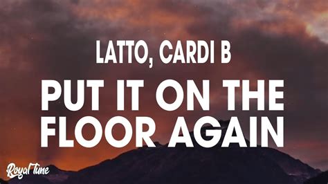 Latto Ft Cardi B Put It On Da Floor Again Lyrics Youtube