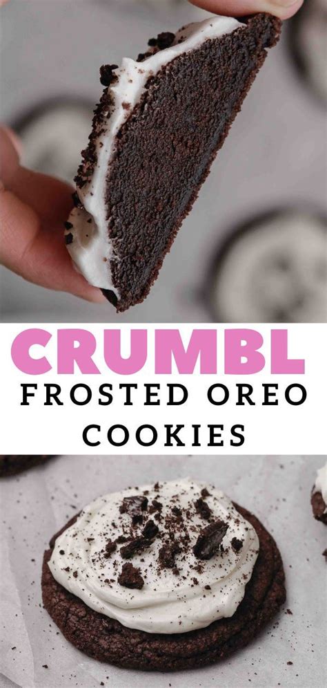 Crumbl Chocolate Oreo Cookies With Buttercream Frosting Copycat Recipe