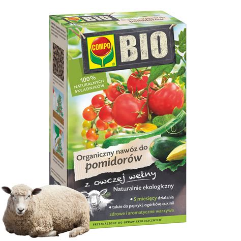 NAWÓZ EKO COMPO BIO Z WEŁNY DO POMIDORÓW PAPRYKI OGÓRKÓW CUKINII 750g