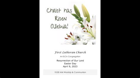 Easter Day Holy Communion First Lutheran Church Of Galveston Youtube