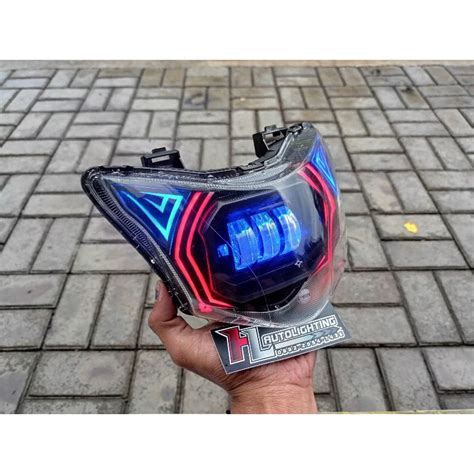 Jual Custom Lampu Depan Revo FI Daymaker Plus DRL Shopee Indonesia