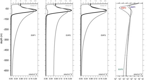 Simulated Annual Mean Vertical Profiles Of Production Solid Black