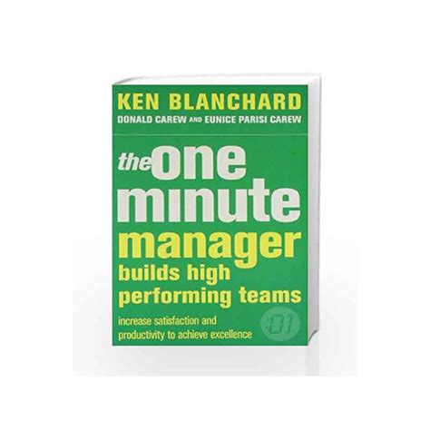 The One Minute Manager Builds High Performing Teams By Blanchard Ken