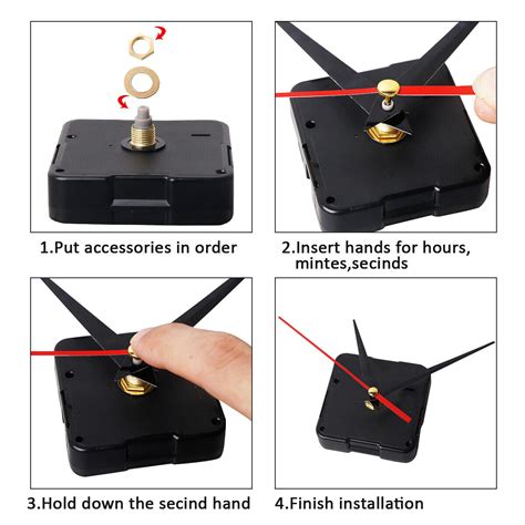 Sets Silent Diy Quartz Movement Wall Clock Motor Mechanism Repair Kit