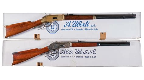 Two Boxed Uberti Reproduction Lever Action Rifles Rock Island Auction