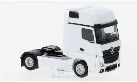 Modellautos Mercedes Actros Herpa Gigaspace Weiss Zugmaschine