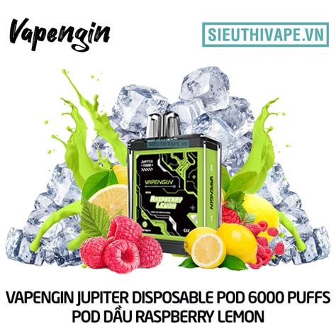 Vapengin Jupiter Raspberry Lemon Puffs Disposable Pod Vape Pod