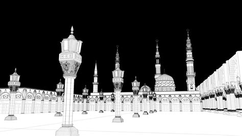 Prophets Mosque Masjid E Nabvi 3d Turbosquid 2185049
