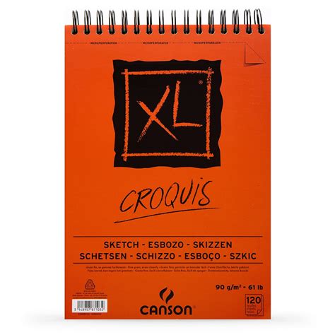 Canson XL Croquis Spiral Pad 90gsm 120 Sheets A3 Canson