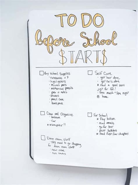 College Student Bullet Journal Ideas To Get You Organized For School!