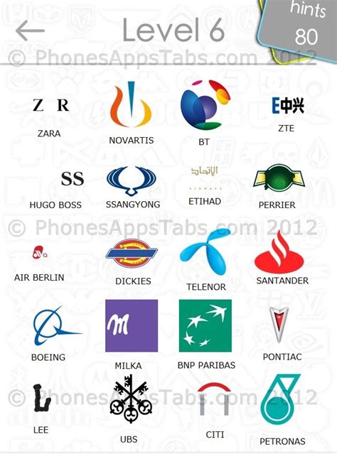 Logo Quiz Game Answers Level 6 Logos Game