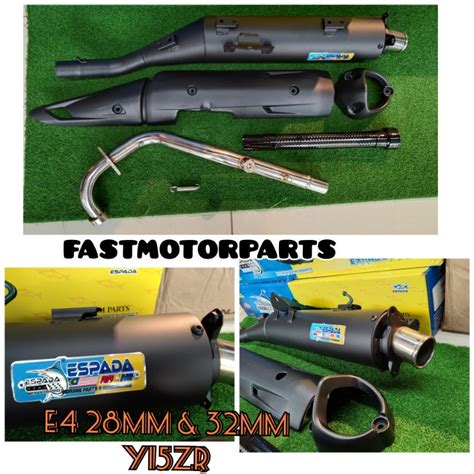 Exhaust Espada Std Cutting 100 Original Y15zry15y16rs150lc135srl115srl115 Fikriss Rsx