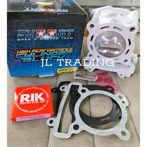 SPEC V BLOCK CHROME BORE KIT FOR SNIPER 135 150 Yamaha V1 V2 Shopee