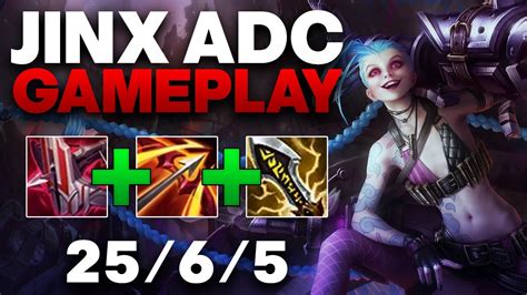 Jinx Adc Gameplay How To V On Jinx Adc League Of Legends Youtube