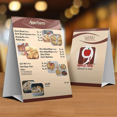 restaurant menu card  golden sign bd