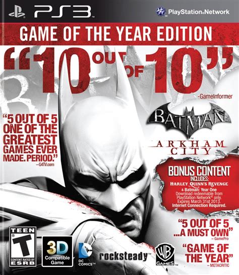 Batman Arkham City GOTY US PS3