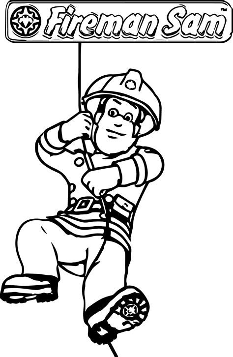 Fireman Printable Coloring Pages