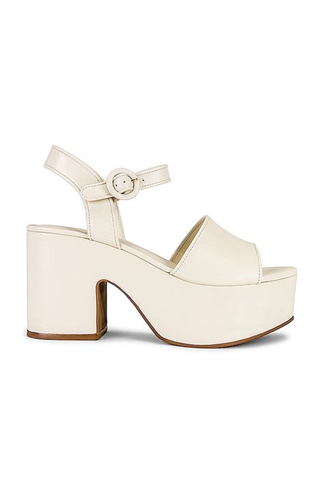 Larroude Miso Sandal In Kid Skin Ivory Revolve