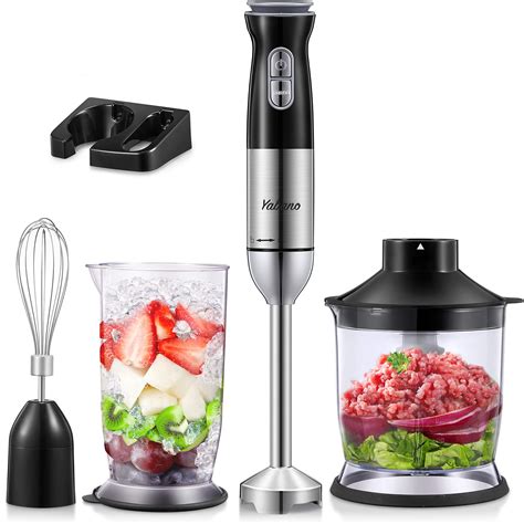 5 In 1 Hand Blender Set 12 Speed Stick Blender With Turbo Button