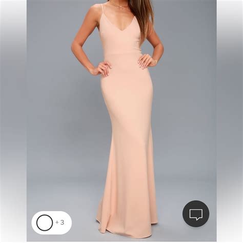 Lulus Infinite Glory Blush Pink Maxi Dress Gem