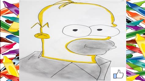 Como Dibujar A Homer Simpson Paso A Paso Los Simpsons How To Draw