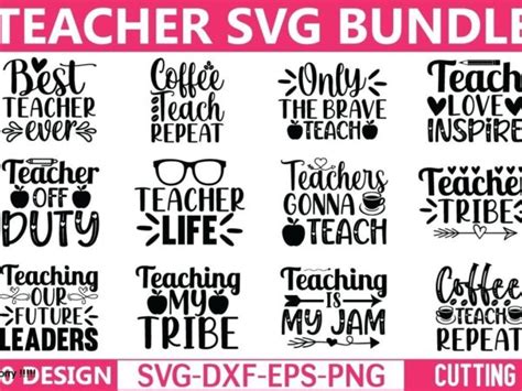 Teacher Svg Bundle T Shirt Designs For Sale Buy T Shirt Designs