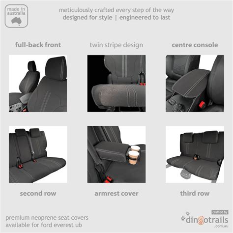 Ford Everest 2022 Now Full Back Front Seat Covers