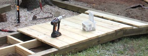 How To Build A Wooden Walkway Step By Step Tutorial Faithfully Free