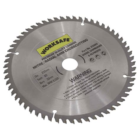 Sealey TCT Saw Blade Ø250 x 30mm 60tpu Tools VW Parts International