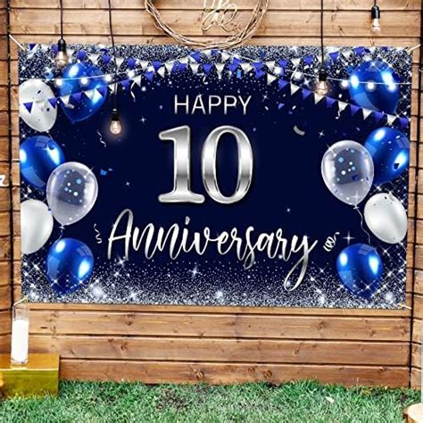 Yoaokiy Happy Anniversary Door Banner Decorations Wedding Anniversary Party Sign