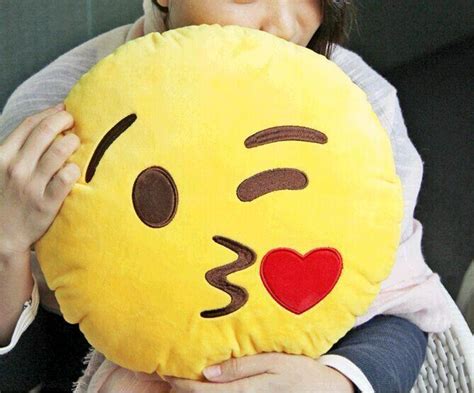 Soft Emoji Smiley Emoticon Yellow Round Cushion Pillow Stuffed Plush Toy Doll Gg 1779264453